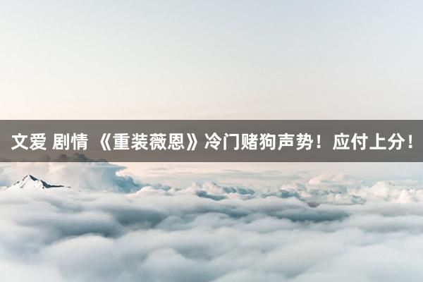 文爱 剧情 《重装薇恩》冷门赌狗声势！应付上分！